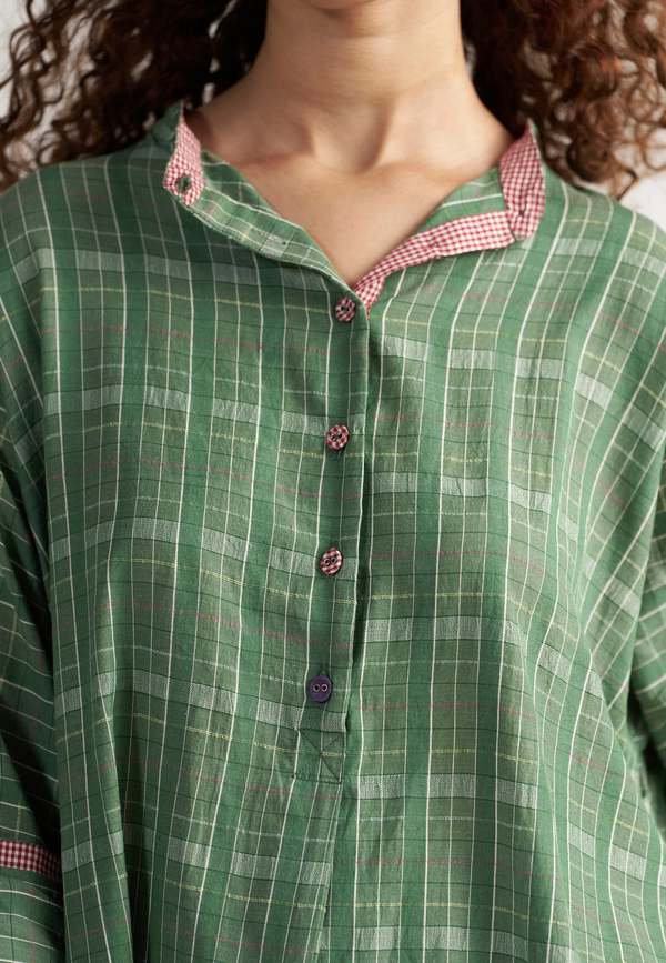 IKKIVI Checkmate Shirt - Green