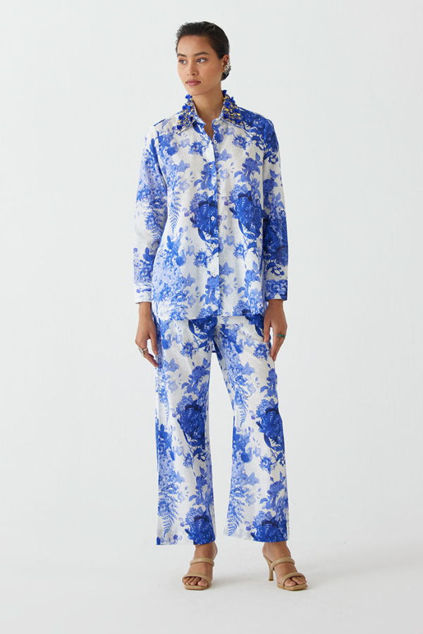 IKKIVI Chintz Co-ord Set - Blue