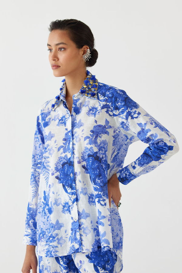 IKKIVI Chintz Co-ord Set - Blue