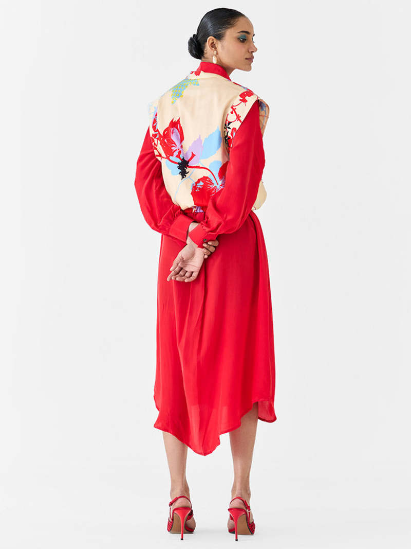 IKKIVI Ikigai Bolero & Shirt Dress Set - Cream