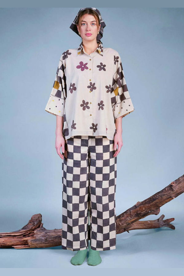 IKKIVI Flower Pressed In Pages Shirt - Multi-Color