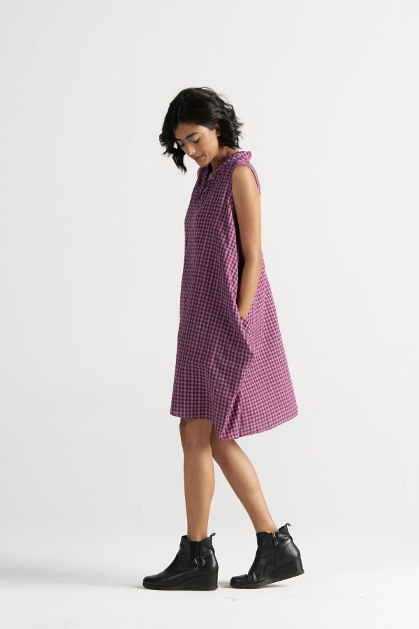 IKKIVI Gaul Tea Plum Dress - Purple