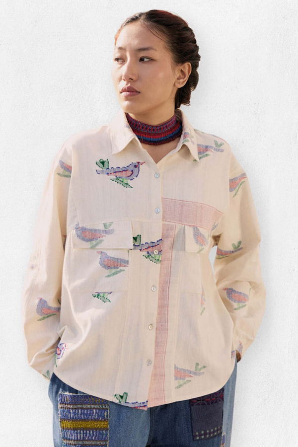 IKKIVI Keeva Shirt - Off-White