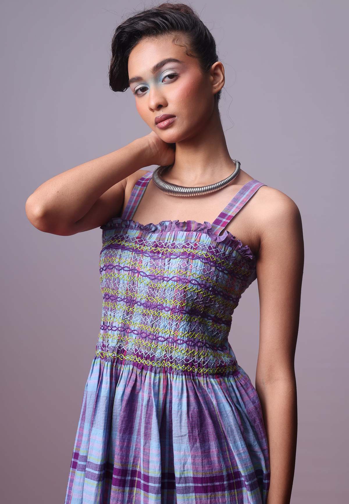 IKKIVI Lamara Smocked Dress - Image 2 of 7