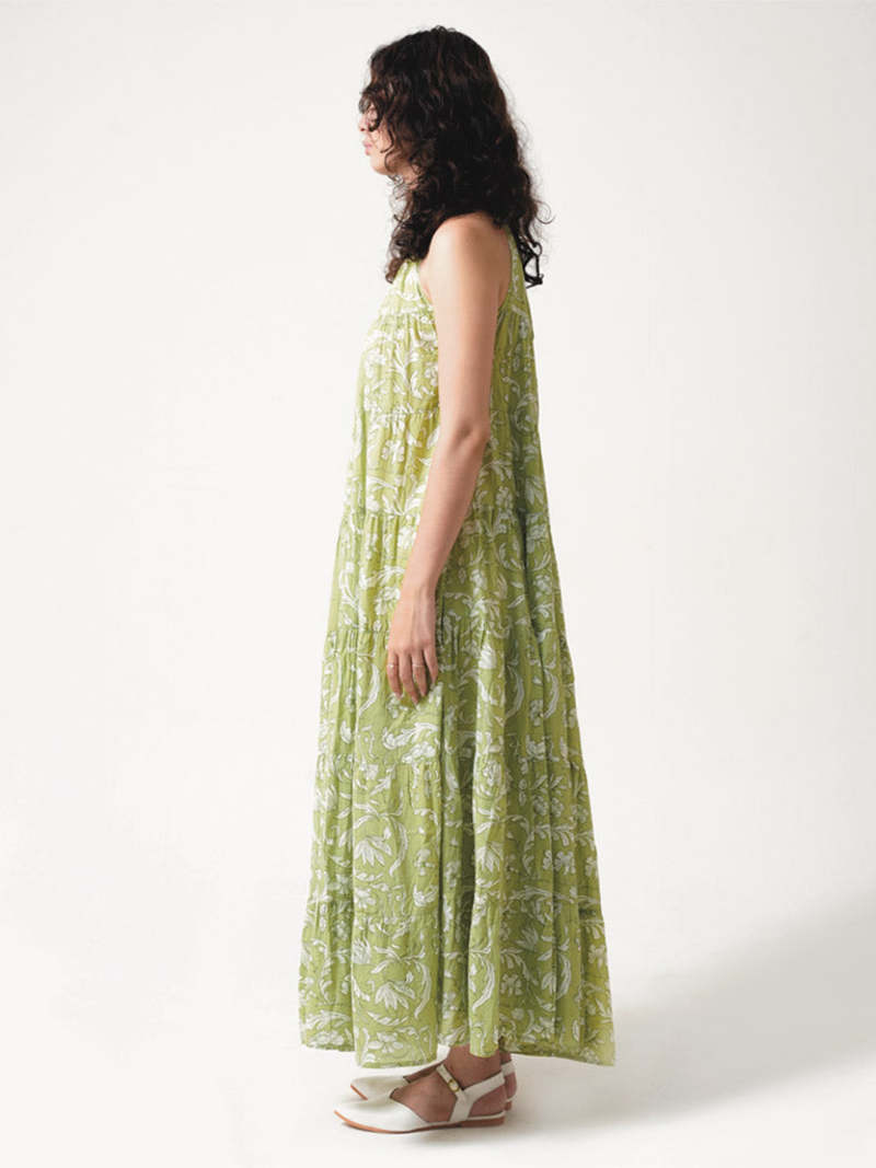 IKKIVI Lila Pear Dress - Green
