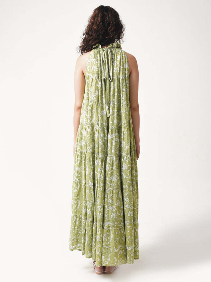 IKKIVI Lila Pear Dress - Green
