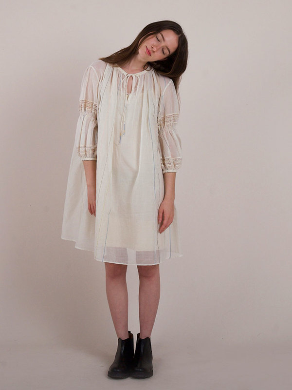 IKKIVI Lilly of the Valley Dress - White
