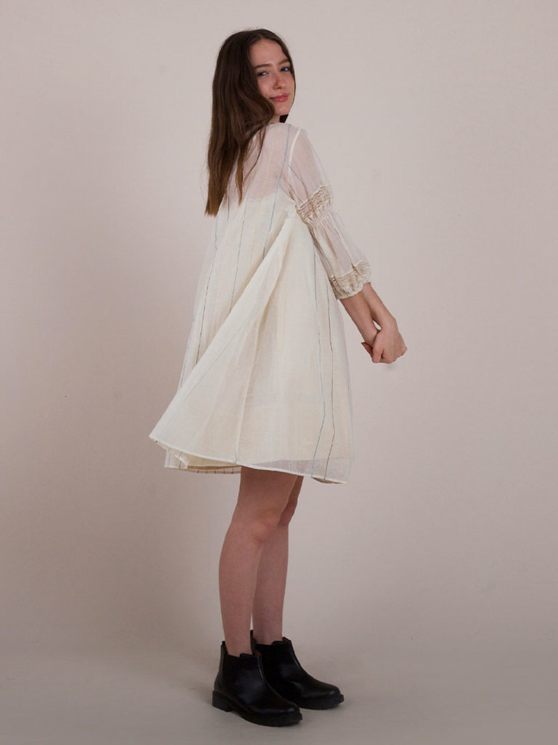 IKKIVI Lilly of the Valley Dress - White