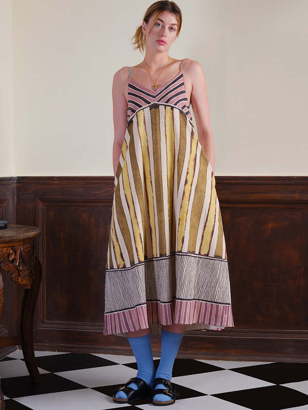 IKKIVI Lost In The Meadow Dress - Multi-Color