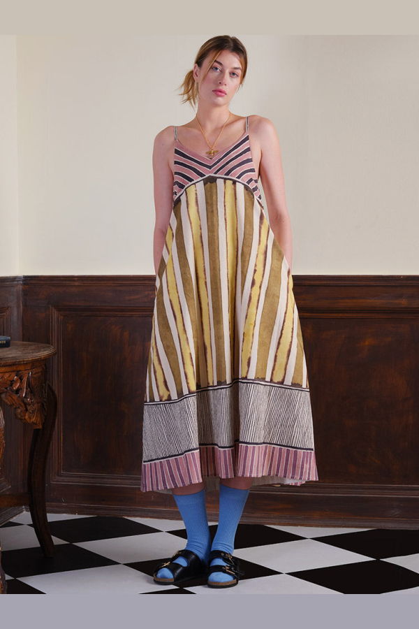 IKKIVI Lost In The Meadow Dress - Multi-Color