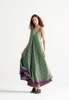 IKKIVI Madeleine Green Garden Maxi Dress - Green - Thumbnail 7
