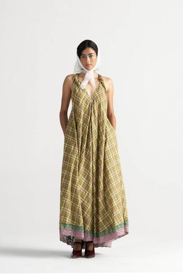 IKKIVI Madeleine Picnic Maxi Dress - Yellow