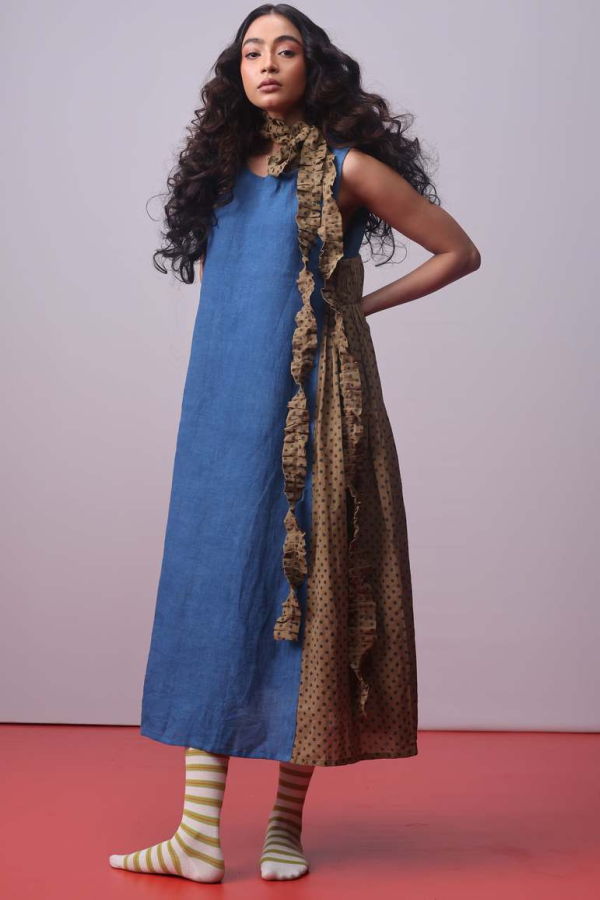 IKKIVI Monaco Dress - Indigo