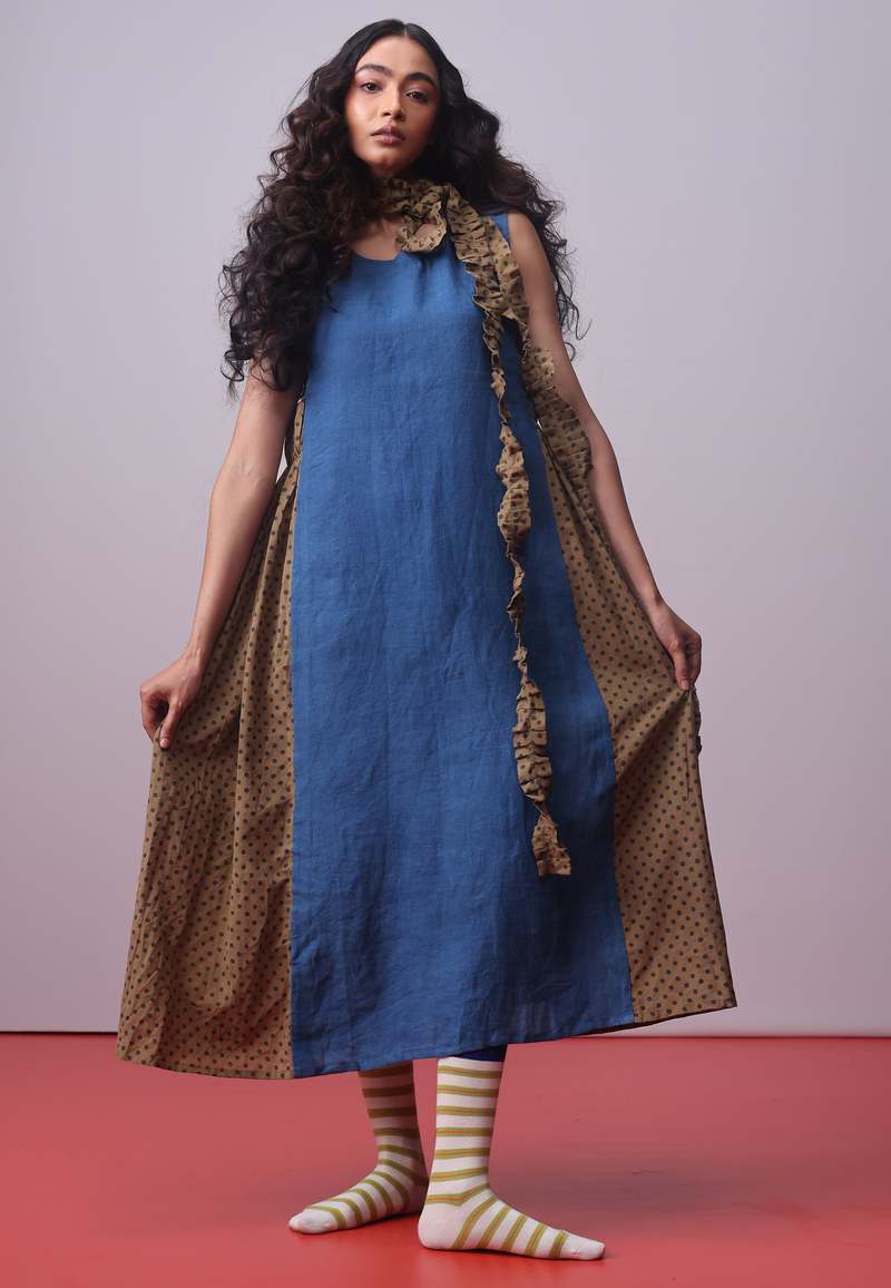 IKKIVI Monaco Dress - Indigo