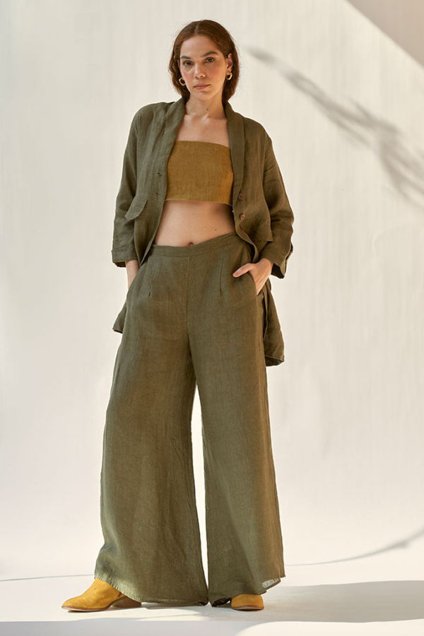 IKKIVI My Fav Green Oversized Blazer Set - Green