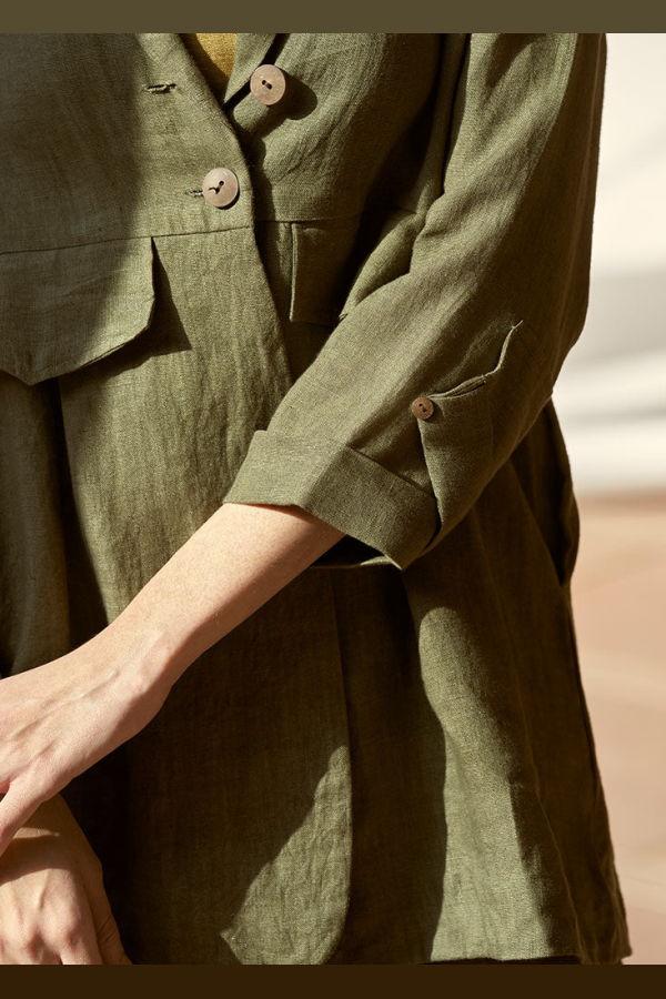 IKKIVI My Fav Green Oversized Blazer Set - Green