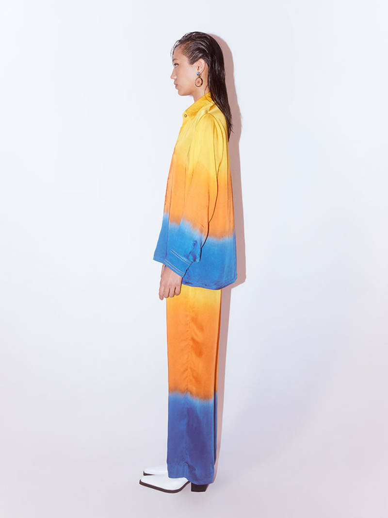 IKKIVI Ocean Leheriya Co-ord Set - Multi-Color