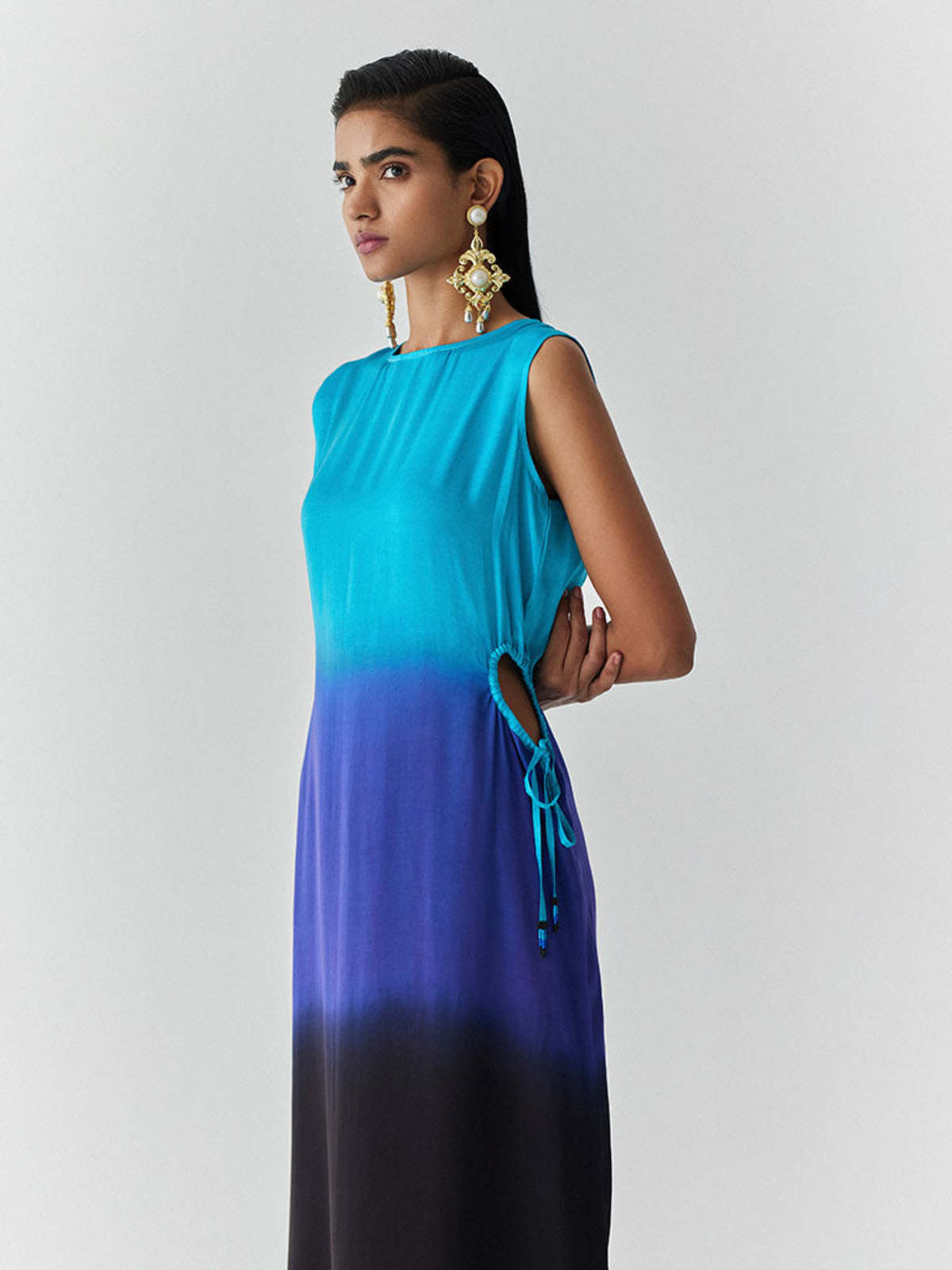 IKKIVI Oceana Dress - Blue - Image 3 of 4