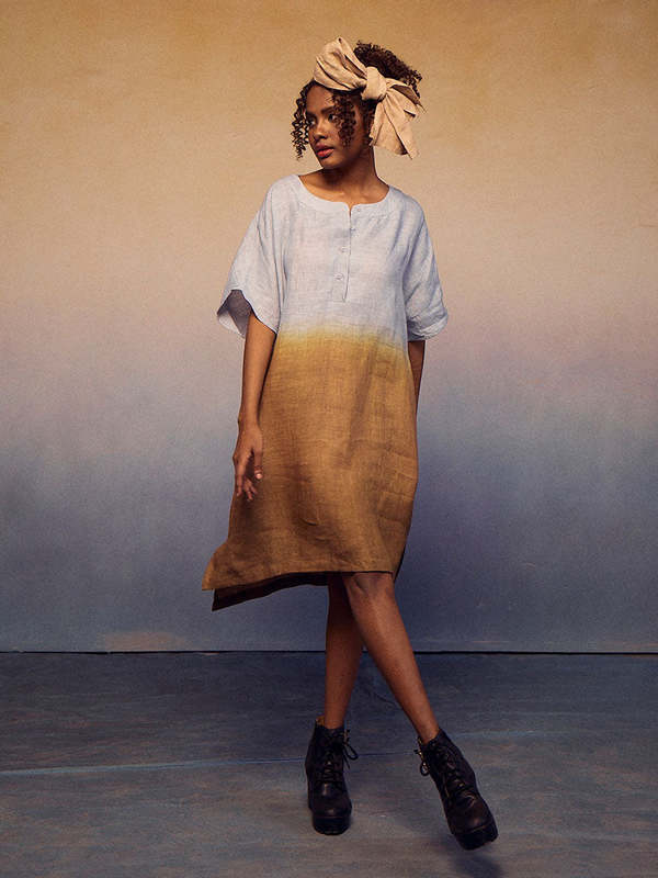 IKKIVI Ombre Block Dress