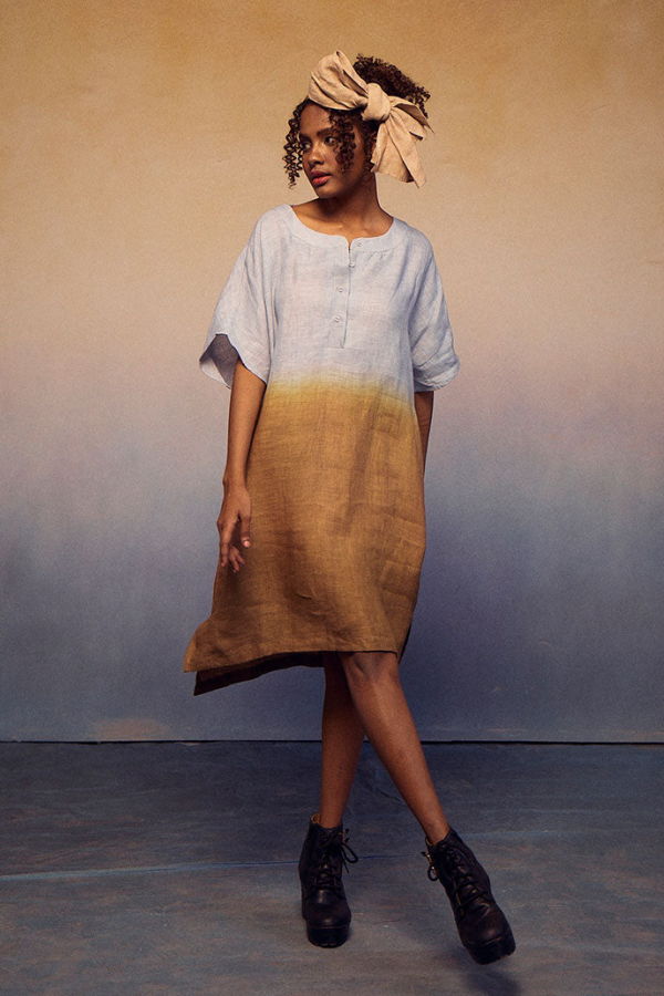 IKKIVI Ombre Block Dress