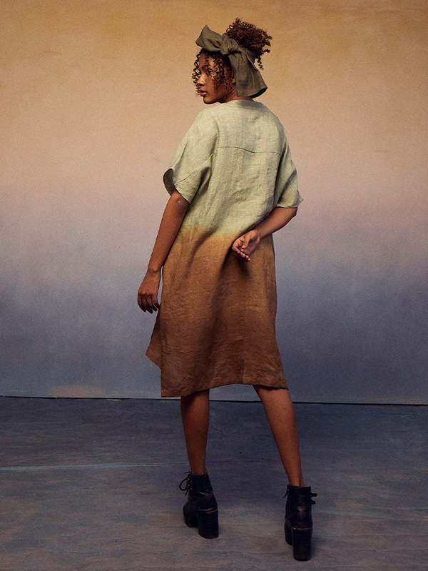 IKKIVI Ombre Block Dress