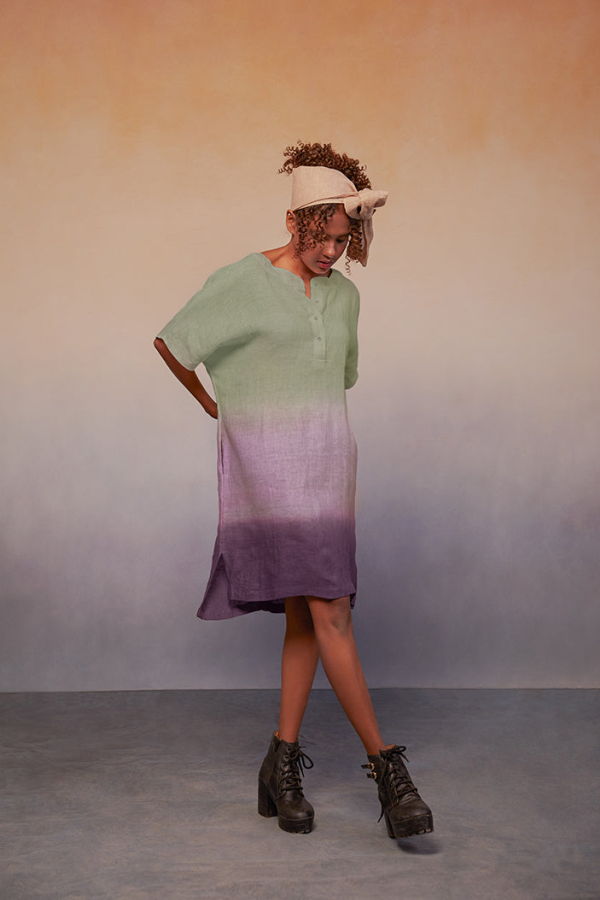 IKKIVI Ombre Block Dress