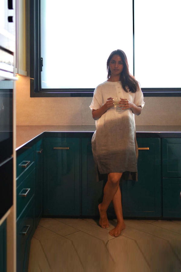 IKKIVI Ombre Block Dress