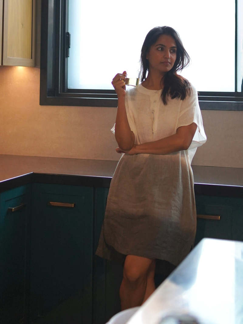 IKKIVI Ombre Block Dress