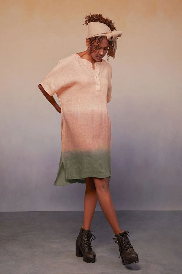 IKKIVI Ombre Block Dress