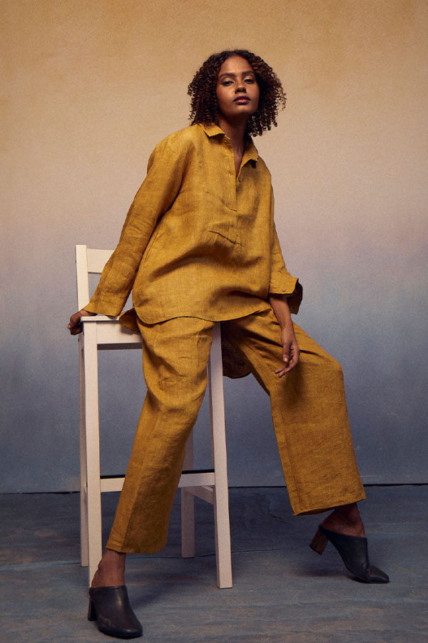 IKKIVI Oversized Mustard Set - Yellow