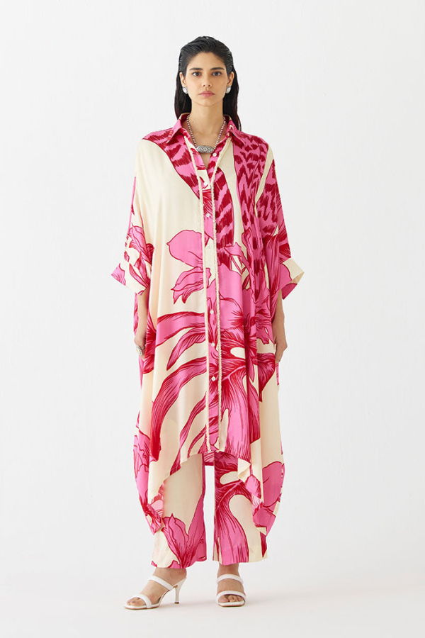 IKKIVI Pink Aphrodite Kimono Set - Pink