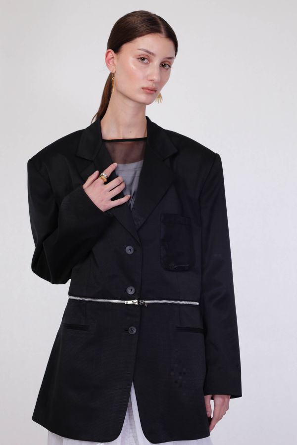 ALEJANDRA DE COSS Unlocked Blazer - Black