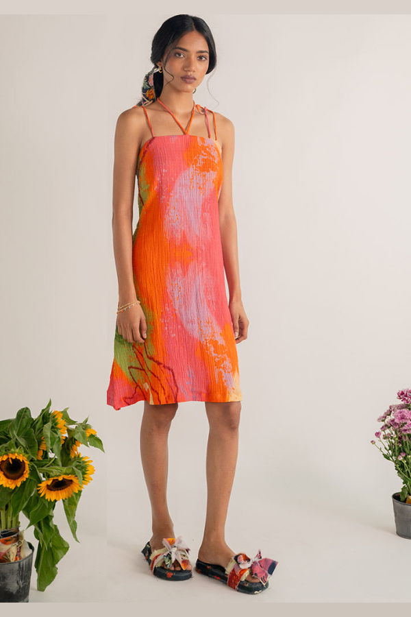 IKKIVI Raag Slip Dress - Multi-Color