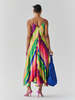 IKKIVI Rainbow Strappy Dress - Multi-Color - Thumbnail 4