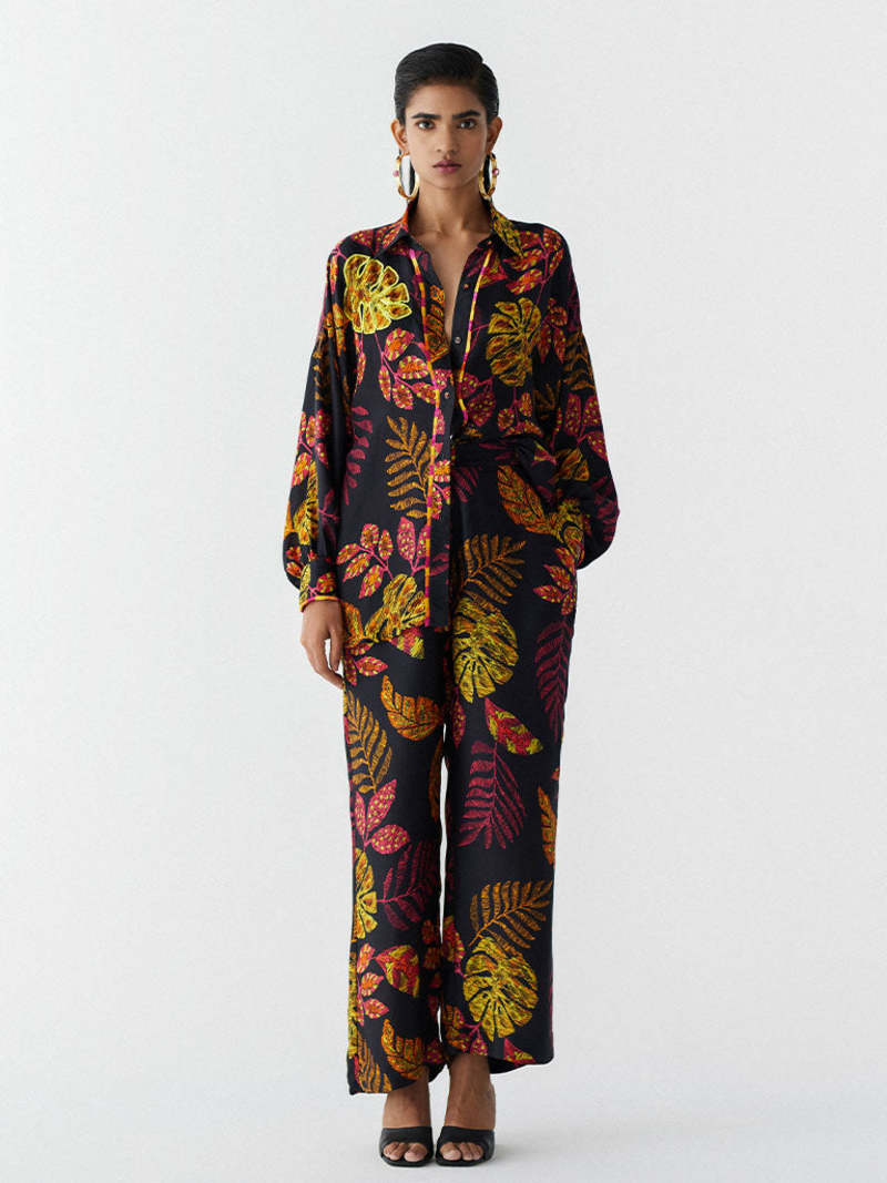 IKKIVI Rainforest Shirt & Pants Set - Black