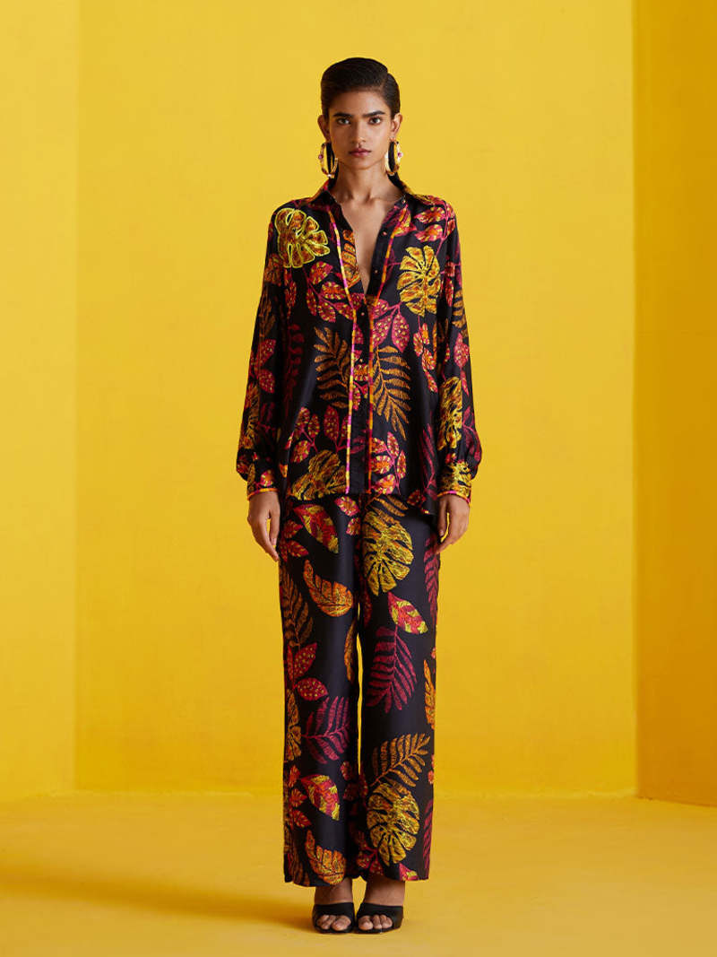 IKKIVI Rainforest Shirt & Pants Set - Black