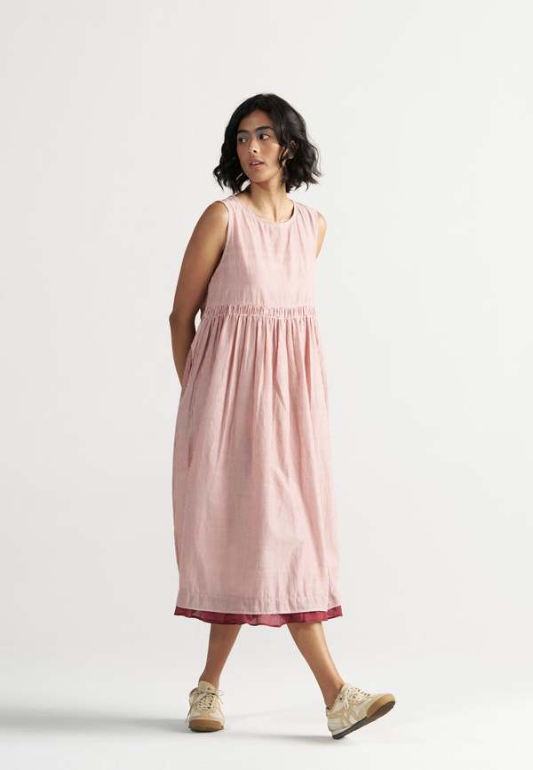 IKKIVI Simply Her Crimson Line Dress - Red