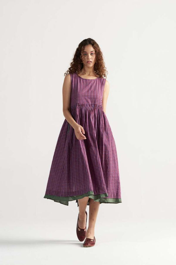 IKKIVI Simply Her Tea Plum Dress - Purple