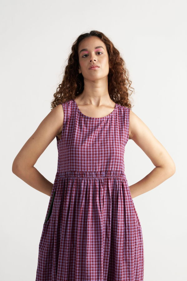 IKKIVI Simply Her Tea Plum Dress - Purple