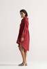 IKKIVI Sunday Classic Shirt Dress - Red - Thumbnail 5
