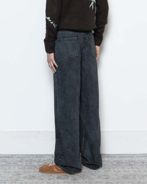 Dries Van Noten Pine Denim Pants | Garmentory