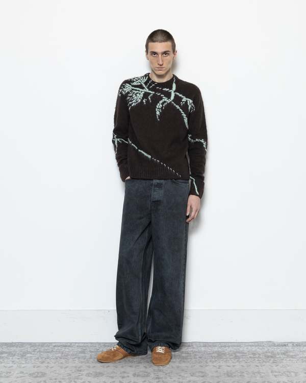 Dries Van Noten Pine Denim Pants | Garmentory