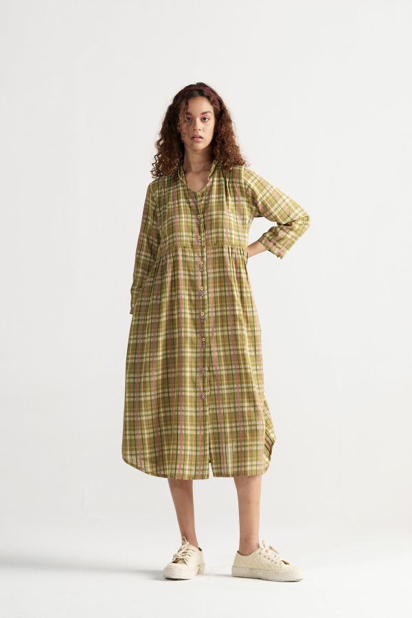 IKKIVI Table For Two Picnic Dress - Yellow