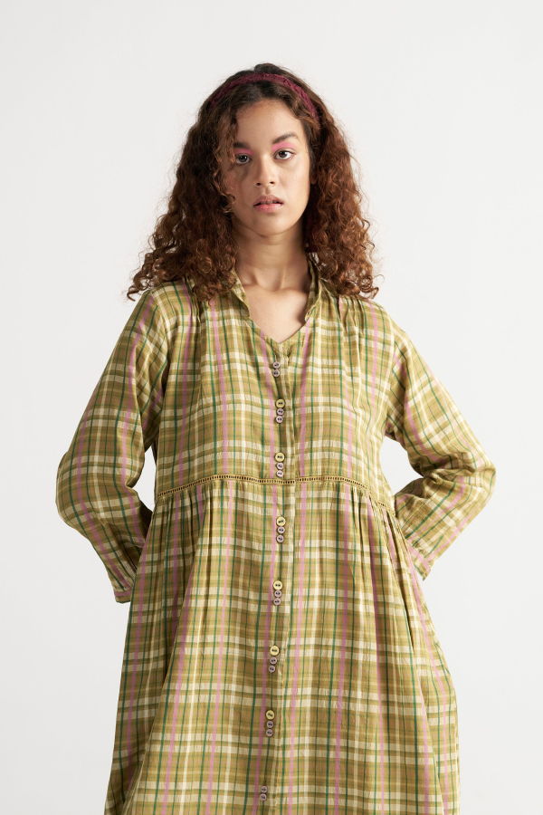 IKKIVI Table For Two Picnic Dress - Yellow