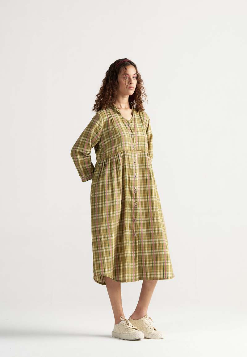 IKKIVI Table For Two Picnic Dress - Yellow