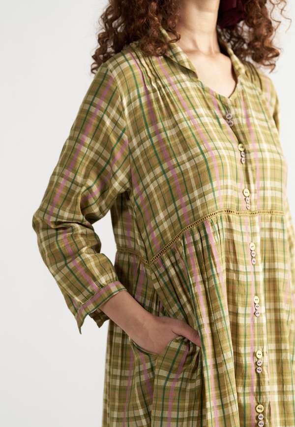 IKKIVI Table For Two Picnic Dress - Yellow