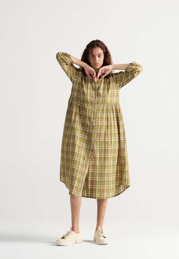 IKKIVI Table For Two Picnic Dress - Yellow