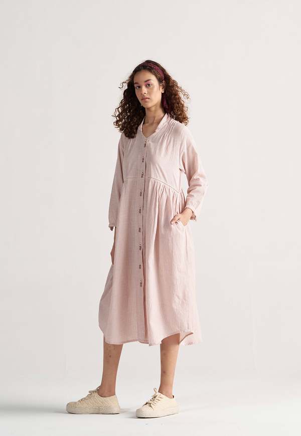 IKKIVI Table For Two Regular Grid Dress - Red