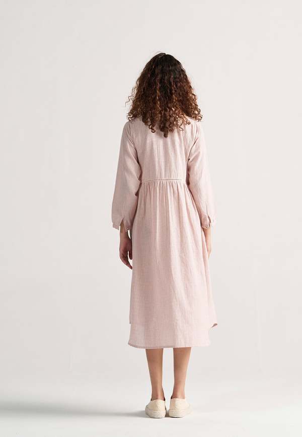 IKKIVI Table For Two Regular Grid Dress - Red