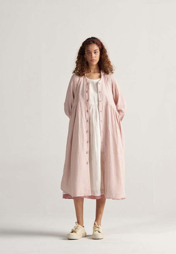 IKKIVI Table For Two Regular Grid Dress - Red